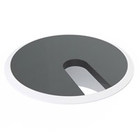Powerdot Grommet - white grommet with black cover